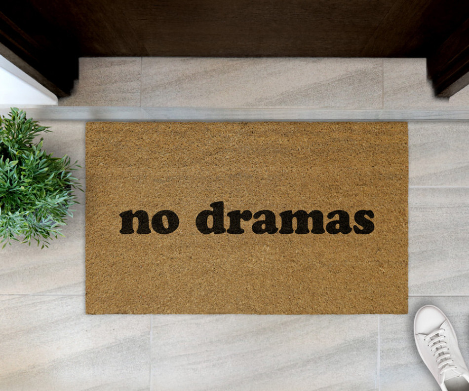 'No Dramas' Aussie Slang Doormat 75x45cm
